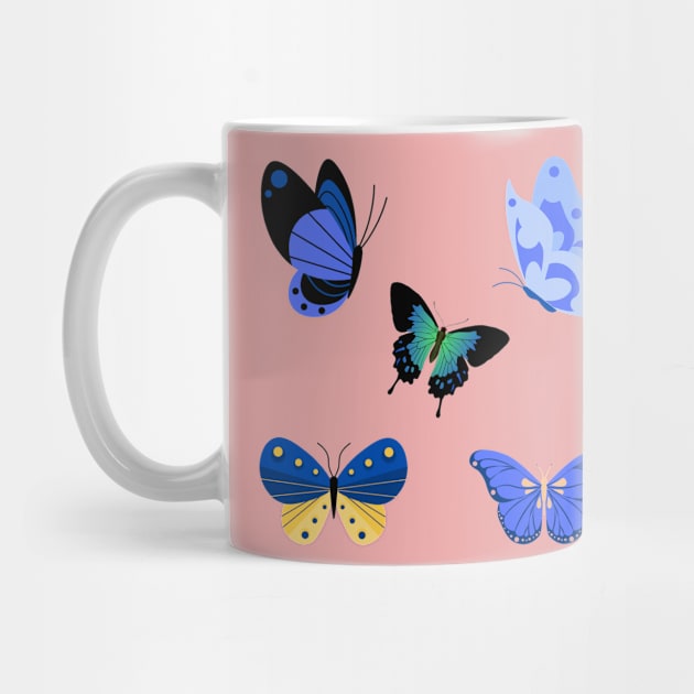 Cute blue monarch butterfly gift pack by JustBeSatisfied